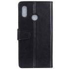 Asus Zenfone Max Pro (ZB601KL) atvēramais ādas melns maciņš (maks)
