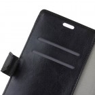 Asus Zenfone Max Pro (ZB601KL) atvēramais ādas melns maciņš (maks)