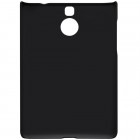 BlackBerry Passport Silver Edition Nillkin Frosted Shield juodas plastikinis dėklas + apsauginė ekrano plėvelė