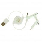 „Bottari“ balts vads (micro USB, nini USB, 30-pin un Lightning)