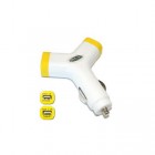 „Bottari“ Y-Charge balts autolādētājs ar divām USB ligzdām (2.1 Amp + 1 Amp)