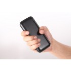 Cager B16 rezerves ārējais pārnesājams litija jonu akumulators (12000 mAh), ang. Power bank - melna