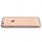 Apple iPhone 6S elegants „Devia“ Glitter dzidrs (caurspīdīgs) silikona apvalks (apmales zeltā krāsā) ar ekrāna aizsargstikls