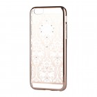 Apple iPhone 6S elegants Devia Crystal Baroque Swarovski dzidrs (caurspīdīgs) zelta plastmasas apvalks ar kristāliem