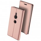 Sony Xperia XZ3 „Dux Ducis“ Skin sērijas rozs ādas atvērams maciņš