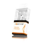 „Forever“ ausīs ieliekamās baltā austiņas