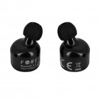 Forever“ True Wireless Earbuds TWE-100 bezvadu ausīs ieliekamās melnā austiņas