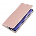 Samsung Galaxy A55 „Dux Ducis“ Skin sērijas rozs ādas atvērams maciņš | Vacins.lv