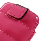 Universāla Glossy roza ādas telefona ieliktņa (XL+ izmērs)