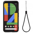Google Pixel 5 „Shell“ cieta silikona (TPU) melns apvalks