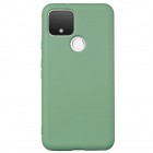 Google Pixel 5 „Shell“ cieta silikona (TPU) zaļš apvalks