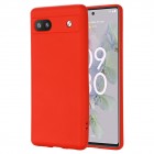 Google Pixel 6A Shell cieta silikona (TPU) apvalks - sarkans