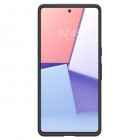 Google Pixel 7 „Spigen“ Liquid Air melns cieta silikona apvalks