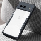 Google Pixel 8 Pro „XUNDD“ dzidrs apmales melnā krāsā cieta silikona (TPU) akrils apvalks