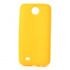 HTC Desire 300 Jelly Case dzeltens cieta silikona (TPU) futrālis