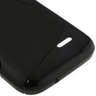 HTC Desire 310 melns cieta silikona futrālis