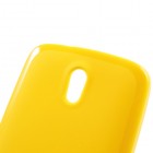 HTC Desire 500 Jelly Case dzeltens cieta silikona (TPU) futrālis
