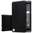 HTC Desire 530 (Desire 630) Nillkin Frosted Shield melns plastmasas apvalks + ekrāna aizsargplēve