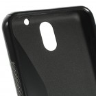 HTC Desire 610 cieta silikona (TPU) melns apvalks