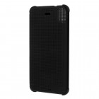 HTC Desire 626 Smart Dot View atvērams melns maciņš - maks
