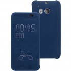HTC One M8 (HTC One M8s) Smart Dot View atvērams zils maciņš - maks