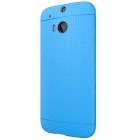 HTC One M8 un HTC One M8s „Dots“ cieta silikona gaiši zils (TPU) apvalks