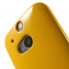HTC One M8 Mercury dzeltens cieta silikona (TPU) apvalks