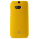 HTC One M8 Mercury dzeltens cieta silikona (TPU) apvalks