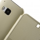 HTC One M9 Smart Dot View atvērams zelta maciņš - maks