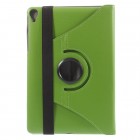 HTC Nexus 9 atvēramais zaļš ādas maciņš, grozās 360° grādu apjomā
