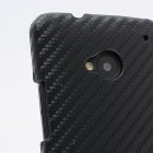 Melns akmeņogļu HTC One M7 apvalks