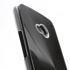 HTC One M7 plastmasas cd stila melns apvalks