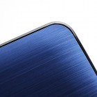 Slīpēta metāla zils HTC One M7 apvalks