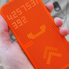 Origināls HTC One M8 Dot View oranžs atvēramais futrālis (2014)