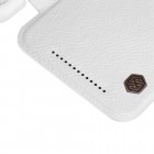 Greznais „Nillkin“ Qin sērijas ādas atvērams balts HTC One M9 maciņš