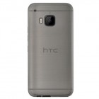HTC One M9 dzidrs (caurspīdīgs) cieta silikona TPU pasaulē planākais pelēks apvalks