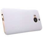 HTC One M9+ Plus Nillkin Frosted Shield balts plastmasas apvalks + ekrāna aizsargplēve