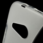 HTC One mini 2 (M8 mini) matēts cieta silikona (TPU) dzidrs apvalks