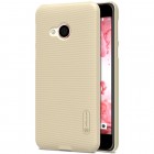 HTC U Play (Alpine) Nillkin Frosted Shield zelta plastmasas apvalks + ekrāna aizsargplēve 