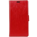 HTC U11 (U11 Dual) atvēramais ādas sarkans maciņš (maks)