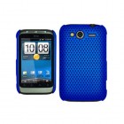 HTC Wildfire S tīkliņa formas zils apvalks