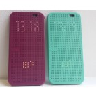 Origināls HTC One M8 Dot View violets atvēramais futrālis (2014)