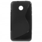 Huawei Ascend Y330 cieta silikona (TPU) melns apvalks