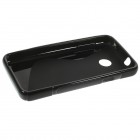 Huawei Ascend Y330 cieta silikona (TPU) melns apvalks