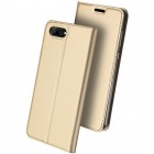Huawei Honor 10 „Dux Ducis“ Skin sērijas zelta ādas atvērams maciņš