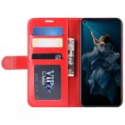 Huawei Honor 20 (Nova 5T) atvēramais ādas sarkans maciņš, grāmata (maks)