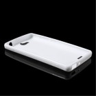 Huawei Honor 3C matēts cieta silikona (TPU) balts apvalks