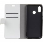 Huawei Honor Play atvēramais ādas balts maciņš, grāmata (maks)