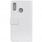 Huawei Honor Play atvēramais ādas balts maciņš, grāmata (maks)