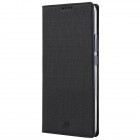Huawei Mate 10 Lite „Vili“ atvērams melns ādas maciņš